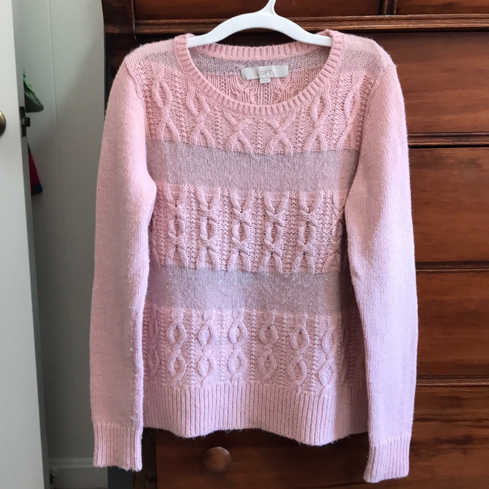 Loft pink sweater